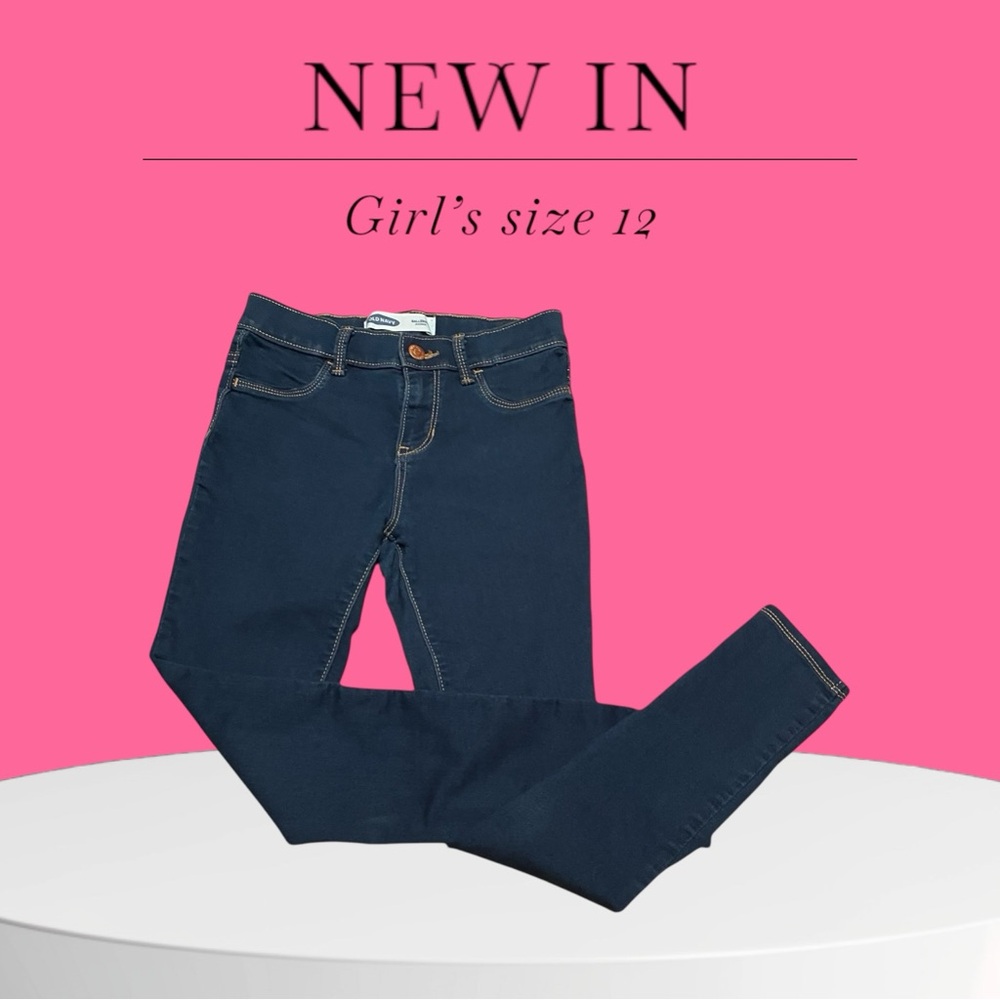 Girls' Dark Blue Jeans - Size 12